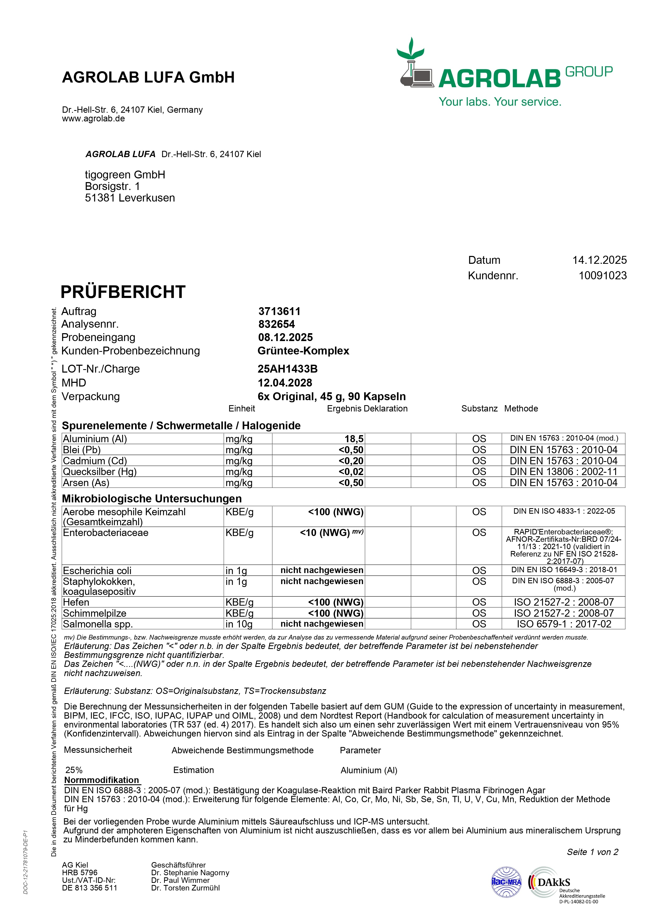 tigovit Green Tea Complex Refill Pack 90 Capsules