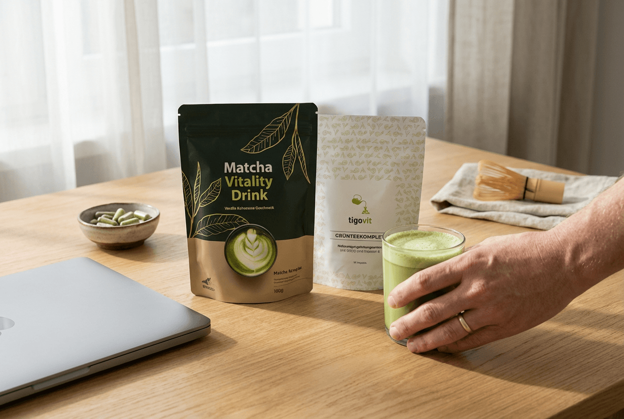 Green Vitality Duo – Matcha Kollagen Pulver & EGCG Kapseln Set | tigogreen