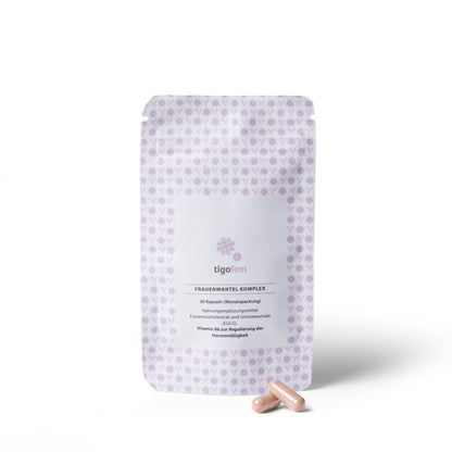 Frauenmantelextrakt Kapseln - | tigofem Refill (30 Stk.) / zum Probieren